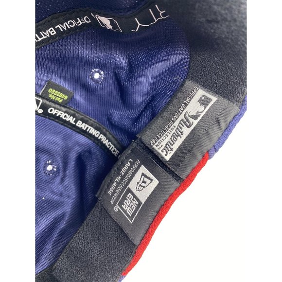 Cleveland Indians Blue Red C Cap Hat Flex L-XL Fitted New Era 3930 Large-XLarge - Picture 8 of 15